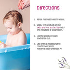 Nature's Baby Organics 3 -in-1 Baby Shampoo, Body Wash and Face Wash, Formulated for Problem and Sensitive Skin, No Sulfate or Artificial Fragrances - Tear Free - Lavender Chamomile 16oz (Pack of 2)