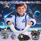 LAWOHO 6 Pack Galaxy Slime Kit for Kids- Cloud, Butter & Clear Slimes with Space Add-ins, 360ml Black Slime for Boys Girls, Kids Slime Kits for Easter Christmas Halloween Birthday, Space Party Favors
