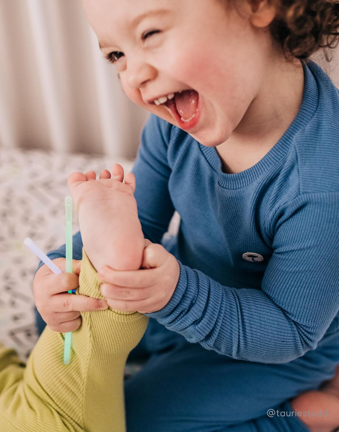 moimoln Pajamas Set 6M-5Y Solid Ribbed Unisex Baby & Toddler, Soft Viscose, Snug-Fit, Everyday Sleepwear