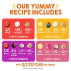 HAPPYTOT Organics Stage 4 Baby Food Pouches, Gluten Free, Super Morning Fruit & Oat Variety Pack Blend 4 Oz (Pack of 16), Amazon Exclusive