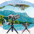 18x50 HD Binoculars for Adults with Upgraded Phone Adapter, Tripod and Tripod Adapter - Professional Waterproof Binoculars with BaK4 prisms and Large View for Bird Watching,Hunting