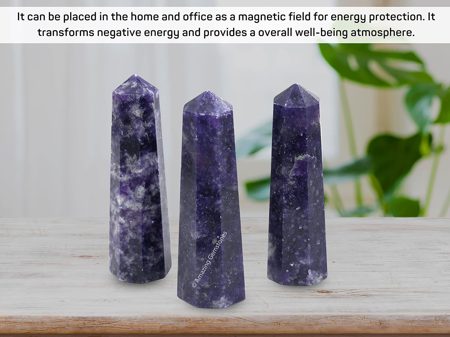 Amazing Gemstone Lepidolite Crystal Towers ~ Natural Healing Crystal Point Obelisk for Reiki Healing and Crystal Grid (3- Inch)