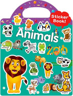 Benresive Reusable Sticker Book for Toddlers 2-4 Years, Fun Travel Stickers for Kids, Waterproof Sticker Books for Toddlers 1-3, Crafts Activities for Todddlers 1-3 2-4 3-5 - Animals Zoo