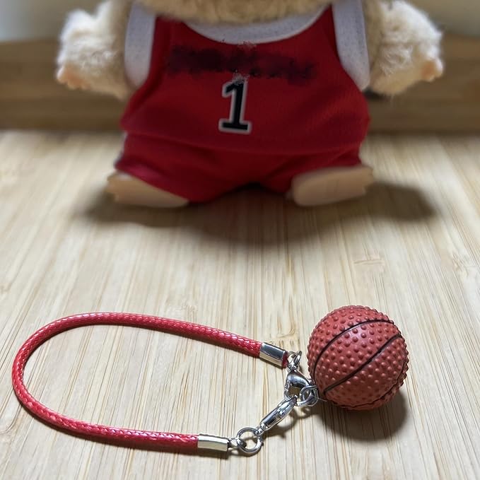 Sports-Themed Basketball Football 3-Piece Set,is Suitable for a 17cm Dolls, Dolls Clothing Accessories ( No Dolls ) (NO.1 -Red)