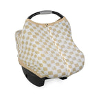 Little Unicorn Breathable Car Seat Canopy | Magnetic Closure Cover & Universal Fit | Protection & Privacy for Baby (Adobe Checker)