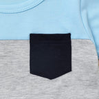 Baby Boy Clothes Toddler Boy Summer Outfits Short Sleeve Patchwork Top T-shirt & Pocket Pant Set 2 Piece 12 Months-4T