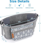 Accmor Universal Stroller Organizer with Detachable Phone Bag, Stroller Bag Caddy Organizer Stroller Accessories for Uppababy, Baby Jogger, Nuna, Doona, Britax Strollers