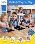 TEKFUN 2 Pack LCD Writing Tablet with Pen Cord, 8.5in Erasable Doodle Board Mess Free Drawing Pad for Kids, Car Trip Educational Toys Birthday for 3 4 5 6 7 Girls Boys (2*Purple)