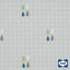 SEALY BABY Children's Floor Cushion, Kids, Toddler Play Mat & Soft Lounger (Drops & Robin Blue)