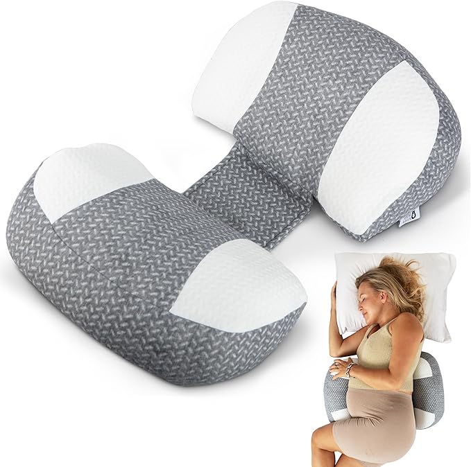 Plus Sized Pregnancy Pillow for Sleeping - Belly, Hip, Back Support for Pregnant Women -Maternity Wedge Pillow for Reducing Pregnancy Fatigue- Adjustable and Washable