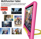 Kids Tablet with Strap, Android 14 Tablet for Kids 10 inch, Toddler Tablets Octa-Core 64GB 1TB Expandable, Children's Tablets with Case, Bluetooth WiFi Parental Control Dual