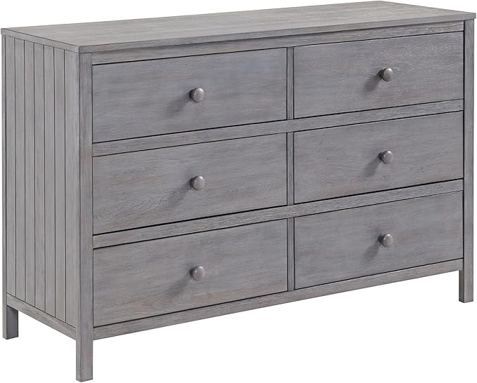 Soho Baby Everlee 6 Drawer Dresser, Graystone
