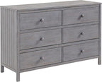 Soho Baby Everlee 6 Drawer Dresser, Graystone