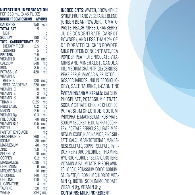 Compleat Pediatric 0.6mL, Reduced Calorie Nutritionally Complete Tube Feeding Formula, Unflavored, 24 Pack