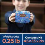 KeepGoing Small Travel First Aid Kit Kids – 60 Pc. Mini First Aid Kit for Purse, Diaper Bag, & Backpack with Latex-Free Bandages – 4 Oz., & 4.5 x 3.5 x 2 in, TSA-Approved