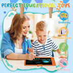 Drawing Tablets for Kids 10 Inch LCD Writing Tablet for Kids Reusable Drawing pad Educational and Learning Toys for Boys Girls(Orange)