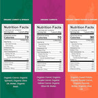 Serenity Kids 6+ Months Certified Organic Baby Food Pouches Veggie Puree - No Sugary Fruits/Added Sugar - 3.5 Oz BPA & Allergen-Free Packaging - Garden Variety Pack - 6 Count Veggie Puree Pouches