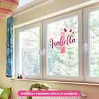 Custom Stickers Name Wall Decor I Personalized Name Sign for Room Decor | Multiple Custom Name & Initial I Decal for Baby Girl Nursery Decor I Nursery Wall Decal for Baby (C. Pink Sky)