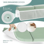 Comfortable Baby Bath Kneeler & Elbow Rest Pad Set – Extra Thick Foam Cushion with Toy Organizer – Non-Slip, Quick Dry Support for Infant & Toddler Bath Time