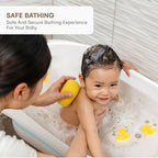 Childlike Behavior Portable Foldable Bathtub for Babies, Newborns, Infants, Toddlers - Collapsible, Folding Baby Soaking Bath Tub with Non-Slip, Anti-Skid Legs - Easy to Store, Safe Material