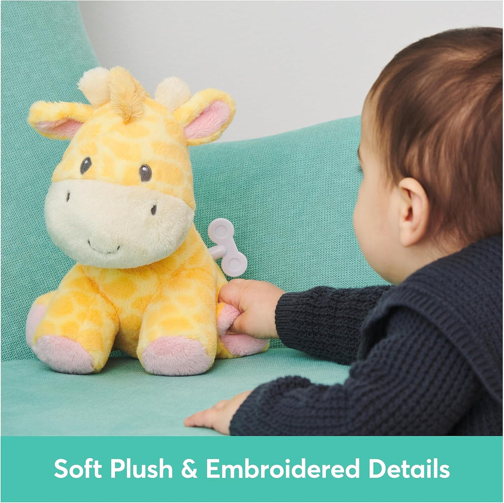 GUND Baby Safari Friends Giraffe Keywind Musical Plush, Plays Brahms’ Lullaby, Stuffed Animal Sensory Toy for Ages 10 Months and Up, Yellow, 9”