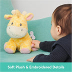 GUND Baby Safari Friends Giraffe Keywind Musical Plush, Plays Brahms’ Lullaby, Stuffed Animal Sensory Toy for Ages 10 Months and Up, Yellow, 9”