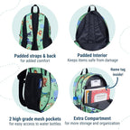 Wildkin 15-inch Kids Backpack – Durable, Padded, Adjustable for School & Travel - Wild Animals