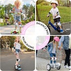 BOSONER Kids/Youth Knee Pad Elbow Pads for Roller Skates Cycling BMX Bike Skateboard Inline Rollerblading, Skating Skatings Scooter Riding Sports