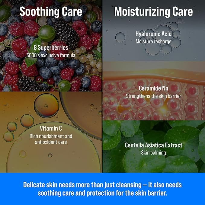 SOOO Kids Swimming Shampoo & Body Wash 2-in-1 Tear-Free Gentle Pool Care for Baby & Kids, Removes Chlorine & Salt After Swimming, Hydrating & Moisturizing Formula, Sulfate-Free, Paraben-Free 10.1oz