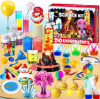 UNGLINGA 210 Experiments Science Kit for Kids, Boys Girls Birthday Toys Gifts Idea, Chemistry Set, Volcano, S.T.E.M Science Educational Project