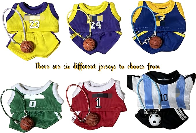 This Sports-Themed Basketball Football 3-Piece Set is Suitable for a 17cm Dolls and Also for Other of The Same Size. 【 Key Point 】 Only Clothes, no Dolls. (NO.30 - Deep Blue)