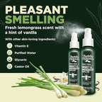 Deet-Free Insect & Mosquito Repellent Pack of 2 (4 oz) – Nice Smelling Insect Repellent with Lemongrass Oil Safe for Pets and Kids – Bug Spray Against Mosquitoes, Gnats, Black Flies, and No-See-ums