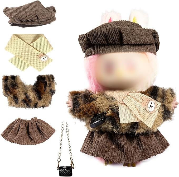 Doll Clothes for Labubu Clothes/for Labubu Outfits,Clothes for Lububu Doll,for Lububu Clothing,for LABUBU Accessories, Boys and Girls Stylish Adorable Labubu Halloween Dolls Clothes