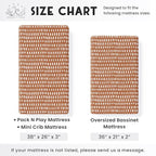 Pack and Play Sheets Fitted, Mini Crib Sheets for Graco Pack N Play Playard (38x26), Ultra Soft Organic Cotton Blend, Safe & Snug Playpen Mattress Sheet for Baby Boys & Girls, Safari Adventure, 2-Pack