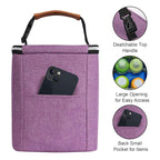 Breast Milk Cooler Bag with Ice Pack Fits 4 Baby Bottles Up to 9 Ounce, Baby Bottle Bag Great for Nursing Mom Daycare, Purple