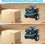 Robot Soldering Project, ICSTATION DIY Robot Car Soldering Practice Kit RC Robot with Time & Expressions Display STEM Science Kits for Adults Teens Ages 15+ School Students Experiment Education