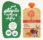 Pumpkin Tree Peter Rabbit Organics Apple and Peach, Fruit Snack Squeeze Pouch, 4 Ounce (Pack of 10)