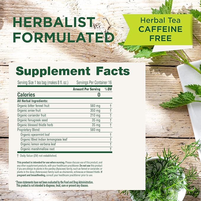 Traditional Medicinals - Organic Mother's Milk Herbal Tea (6 Pack) - Promotes Healthy Lactation in Breastfeeding Moms - 96 Tea Bags Total