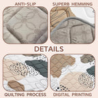 Baby Play Mat - Thicken 71x59 Inch Soft Foam Crawling Mat for Playpen & Floor, Non-Slip Waterproof Activity Playmats for Infants & Toddlers, Portable Foldable & Machine Washable, Boho Design