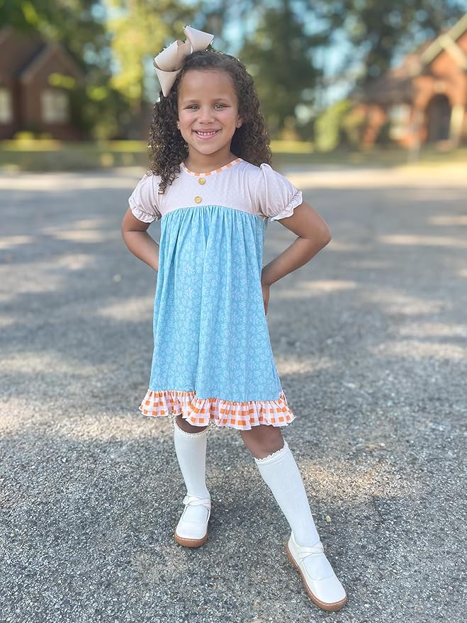 Wee Ones Girls' Plain Wrap Classic Grosgrain Hair Bows on a WeeStay No-Slip Hair Clip, Handmade, King, Oatmeal