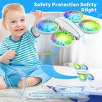 RC Drone for Kids and Beginner, Small RC Quadcopter with Lights and 3D Flip, Altitude Hold, Headless Mode, Propeller Full Protect, Easy to Fly Toys Drone for Kids Boys and Girls Gift (White)