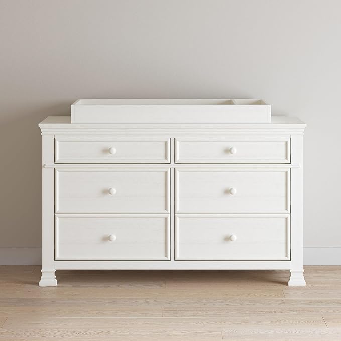 Child Craft Jordyn and Westgate Changing Table Topper for Double Dresser, Vintage Linen