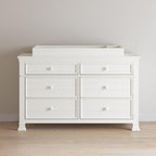 Child Craft Jordyn and Westgate Changing Table Topper for Double Dresser, Vintage Linen