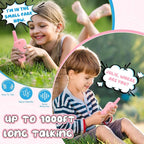 Toys for 3-12 Year Old Boys Girls, Walkie Talkies for Kids 2 Channels 2 Way Radio Toy…, Pink, WTK08