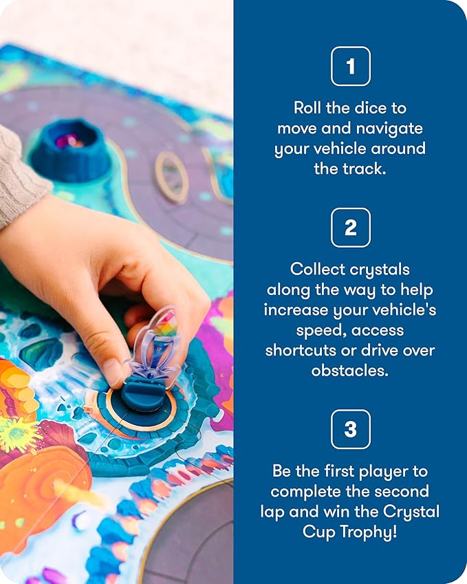 SimplyFun Crystal Cup Rally - Educational Kids Game - Develops Reasoning Skills, Planning, & Strategic Thinking - 2-5 Players, Ages 7 & Up