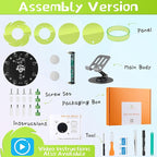 STEM DIY Toys Hand Assembly Electronic Spin The Wheel | Science Craft Kit for Kids Ages 8-9-10-11-12-13-14-15+ Years Old | Educational Gifts for Boys&Girls | Video Guide | (Fire Wheel-Fox Blazer)