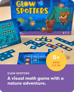 SimplyFun Glow Spotters - A Visual and Adventurous Math Game for Kids, Earn Your Firefly Badge with Addition - 1 to 4 Players, for Kids Ages 5 & Up