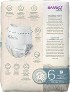 Bambo Nature Hypoallergenic Training Pants, Premium Eco-Labeled Training Pants, Totally Chlorine-Free, Skin Friendly - Size 6 (190 Count)