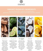 Essence Wearable Aromatherapy Nasal Diffuser – Immunity Blend Essential Oil Nose Ring – Personal Scent Clip for Travel, Work & Everyday Use – Made in USA