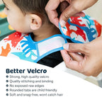 Tiny Twinkle Mess Proof Baby Bib - Waterproof & Lightweight Baby-Led Weaning Apron | 100% Recycled Polyester, Easy Clean & Machine Washable (Floral Blue, Small 6-24 Months)